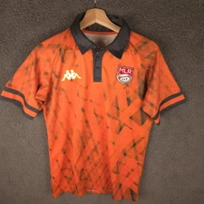 Kappa Rugby MLR Referee Jersey Large Orange Very Good Major League Rugby