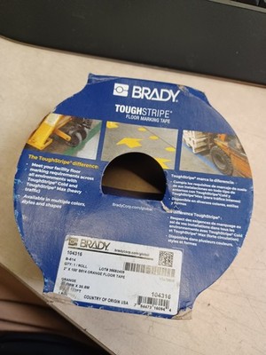 Brady ToughStripe Floor Marking Tape - Orange # 754473160944