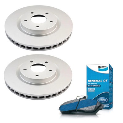 Bendix Front Brake Pads + Rotors for Sukuzi Swift RS415 EZ ZC21S DB1818-GCT