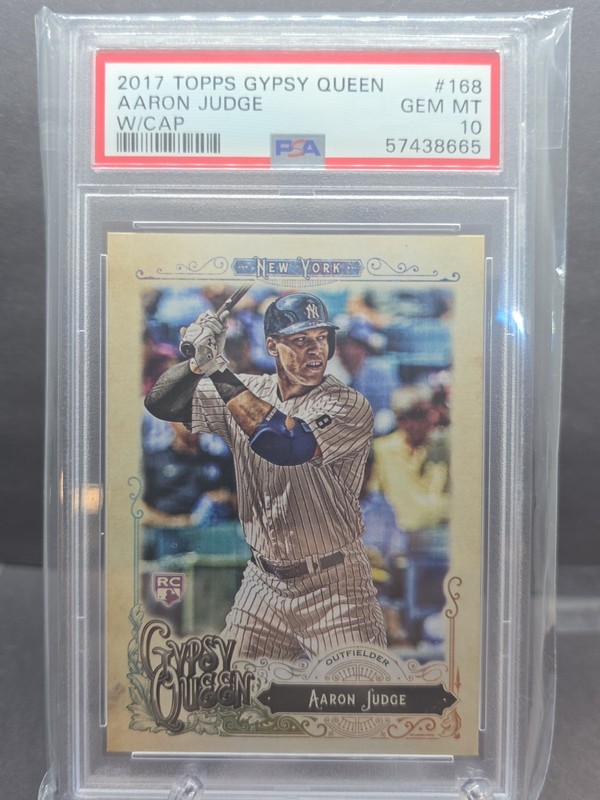 2017 Topps Gypsy Queen #168 Aaron Judge Rookie RC with Cap PSA 10
