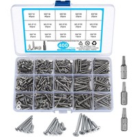 Schrauben Set Edelstahl Selbstschneidend Holz Senkkopf Torx 400 StüCk M3 M3,5 M4