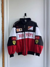 Chaqueta de Carreras Crazy Vintage Puma Ferrari F-1 Y2K Logo Grande Rara Para Hombre Talla M
