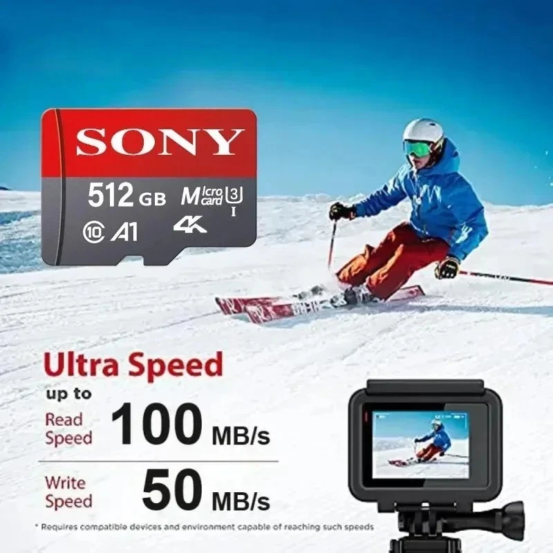 Sony TF Memory Card 128GB 256GB 512GB 1TB High Speed Micro SD A2 U3 V30 Flash - Image 4 of 4