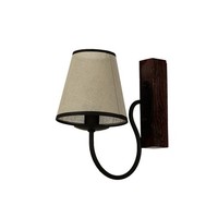 Rustikale Wandleuchte Shabby Braun Beige E14 Lampe Wand Wohnzimmer Schlafzimmer