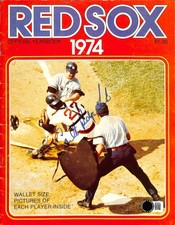 Carlton Fisk Vintage Signed "Pudge" 1974 Red Sox Yearbook Beckett
