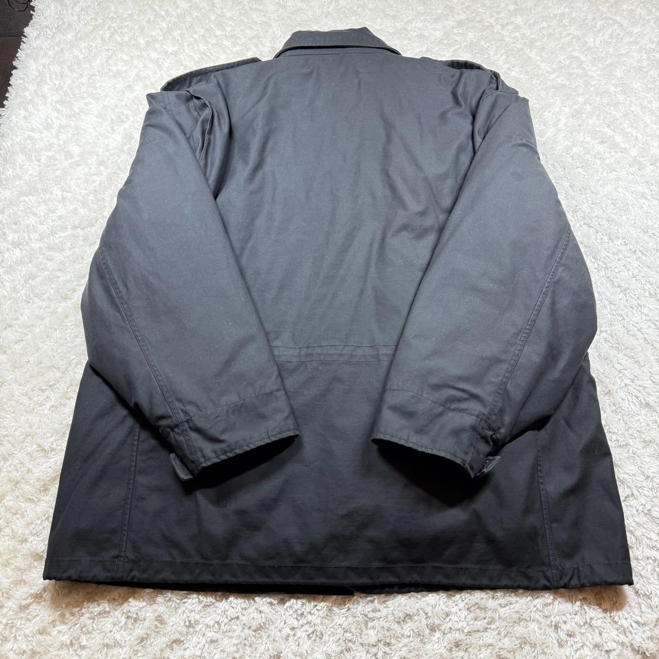 Vintage Tru-Spec Field Coat Men XL Black Cold Weather Military M65 w/ Liner 90's - Image 3 of 4