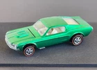 Vintage Hot Wheels Redline 1968 TOUGH Green Custom Mustang US - Very Nice! NR!