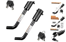 CZC AUTO Trailer Hitch Receiver Lock Hitch Pin Lock Dia 5/8 Inch 2 Pack Black