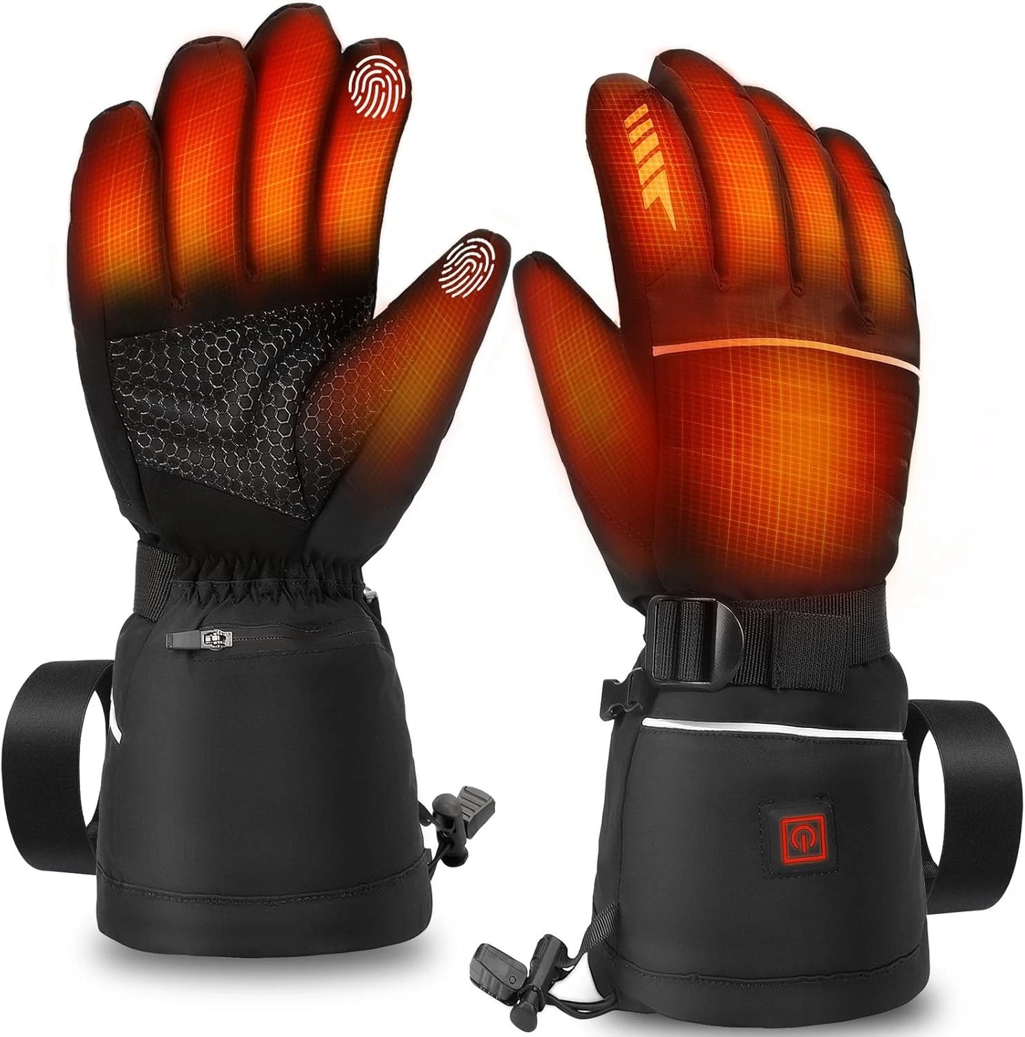Heated Gloves 7.4V 3200mAh Rechargeable Battery Waterproof for Skiing & Outdoor