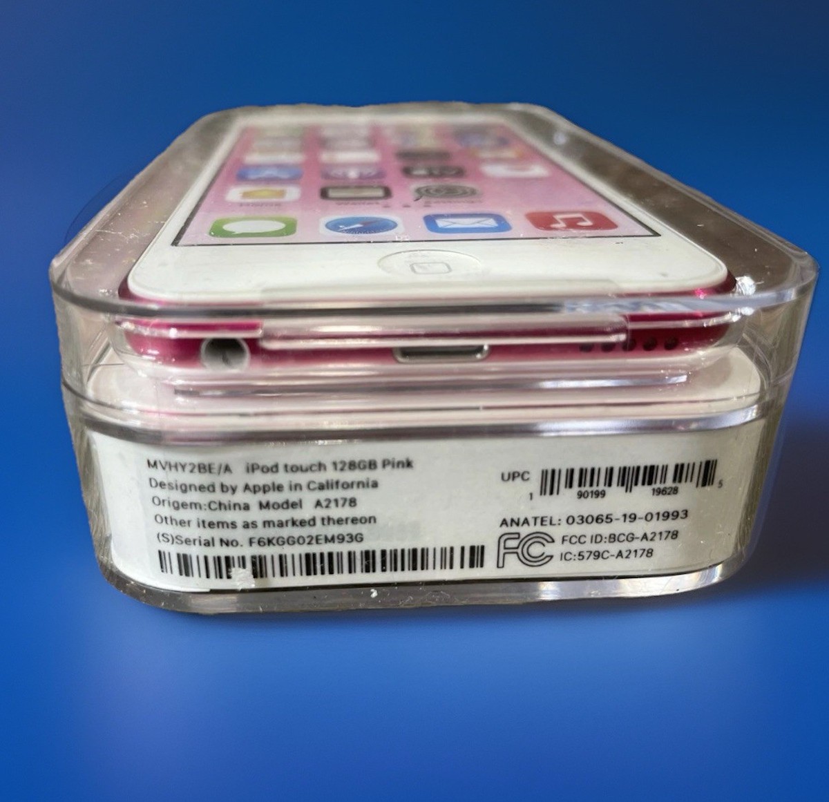 新品同様付属品新品iPod touch 第7世代　128GB A2178 帯付き Apple iPod Touch Blue 7th Generation 128GB (A2178) NEW IN BOX