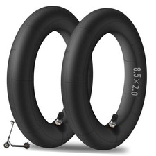 2-Pack Electric Scooter Thickened Inner Tube Black Tubes Straight Valve 2 PCS 