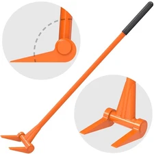 110 Degree Pallet Buster, 48'' All-Steel Handle Deck Board Removal Tool, Dura...