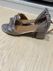 Anthropologie Suede Taupe Tan Sandals Shoes Size 8.5 — photo 8
