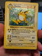 Raichu 14/102 Base Set (Shadowless) Holo on eBay