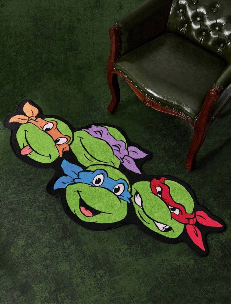New 24”x 54” TEENAGE MUTANT NINJA TURTLES Floor RUG Plush Shower