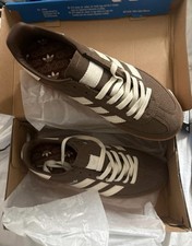 adidas Handball Spezial Brown/White Suede Lace-Up Trainers UK 6.5 Unisex