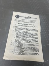 VINTAGE DOCUMENT BROCHURE HOSPITAL BENEFITS OF VICTORIA DOCTOR 1950s