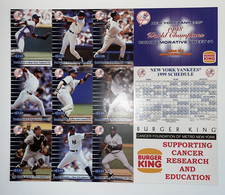 COMPLET SET 1998 Fleer Burger King Limited Edition NY Yankees Sheets Derek Jeter