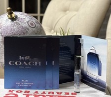 COACH BLUE EDT 2.0ml .06fl oz x 4 COLOGNE SPRAY SAMPLE VIALS FOR MEN V4