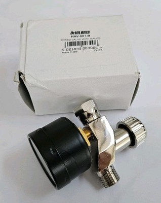 DeVilbiss HAV-501-B   Air Pressure Regulator with Gauge for Spray Guns