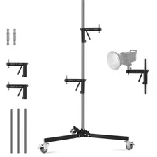 Soonpho 2M Heavy-Duty Light Stand For Photography, Heavy-Duty, Stainless Steel,_