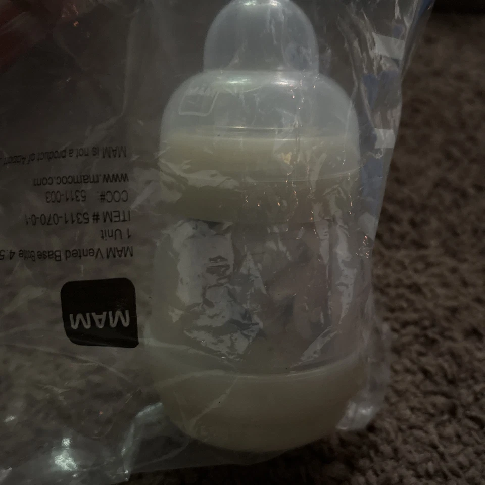MAM Baby Bottle 4oz. Anti Colic Self Sterilizing Newborn - Image 4 of 4