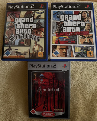 3 Top PlayStation 2 Spiele GTA + Resident Evil - Retro - Vintage