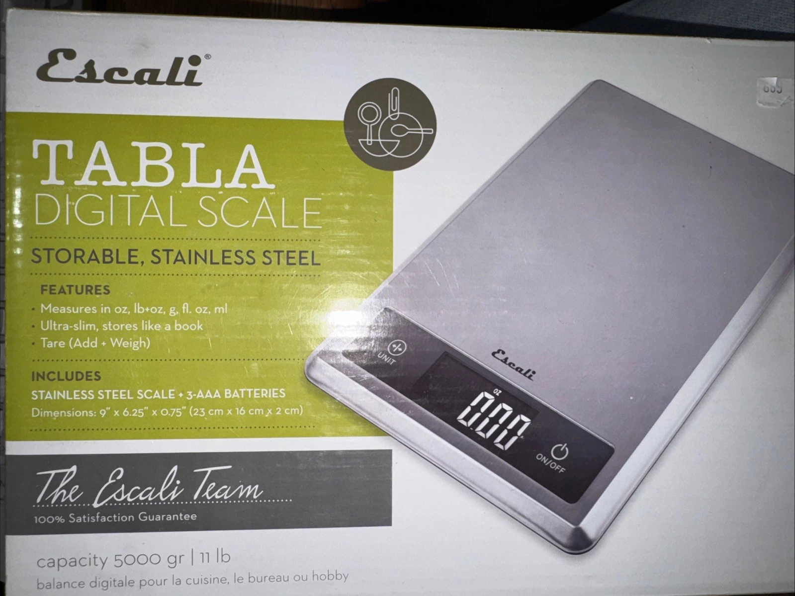 T115S Ultra Thin Kitchen, Office, Herb Scale, Tare Functionality, LCD Digital Ne