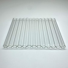 Glass Tubes 12 Piece, Reusable Straws 4 Inch 4 inches x 10 mm, Clear