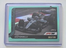 2025 Topps Chrome KIMI ANTONELLI  RC Aqua Refractor /199 #80 F1 Formula 1