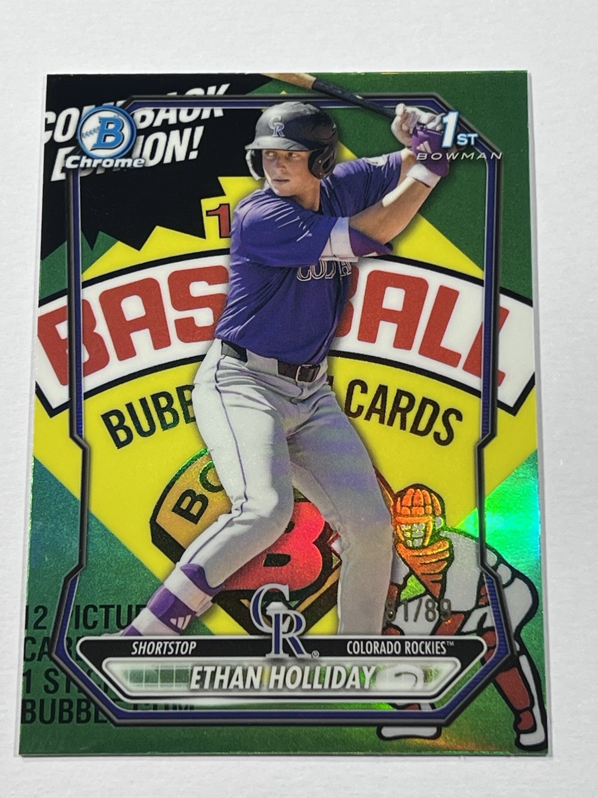 2026 Bowman - Chrome Prospects Ethan Holliday #BCP-1 Packfractor /89 (RC)