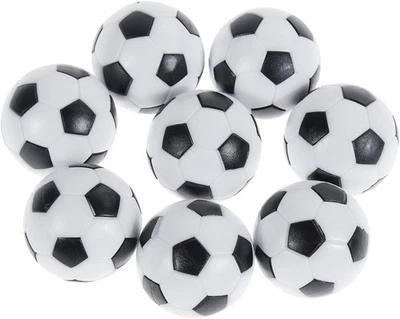 8 PCS Tischfußball Kickerbälle,Tischfußball Kugeln Mini Ball,Schwarz und Weiß - Bild 1 von 4