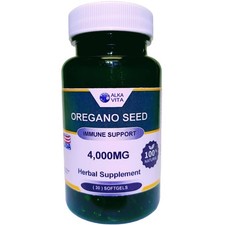 Oregano Seed Herb Softgels Natural Immune System Support By ALKAVITA