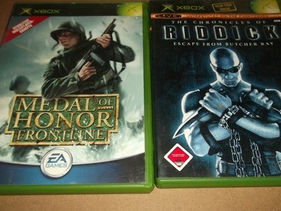The Chronicles of Riddick: Escape From Butcher Bay + Medal of Honor - Xbox  Sp64