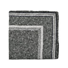 BRUNELLO CUCINELLI MEN'S TWO TONE LINEN BLEND POCKET SQUARE NEW MSRP 280