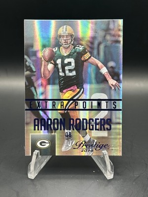 2015 Panini Prestige Aaron Rodgers Extra Points Green #93 Green Bay Packers