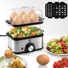 SUPERLEX 2 Tier Multifunctional Egg Cooker Boiler Hard / Medium / Soft Boiled