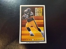 Jerome Bettis OVERDRIVE #6075 PITTSBURGH STEELERS NFL MINI POSTER 4 by 6 INCHES