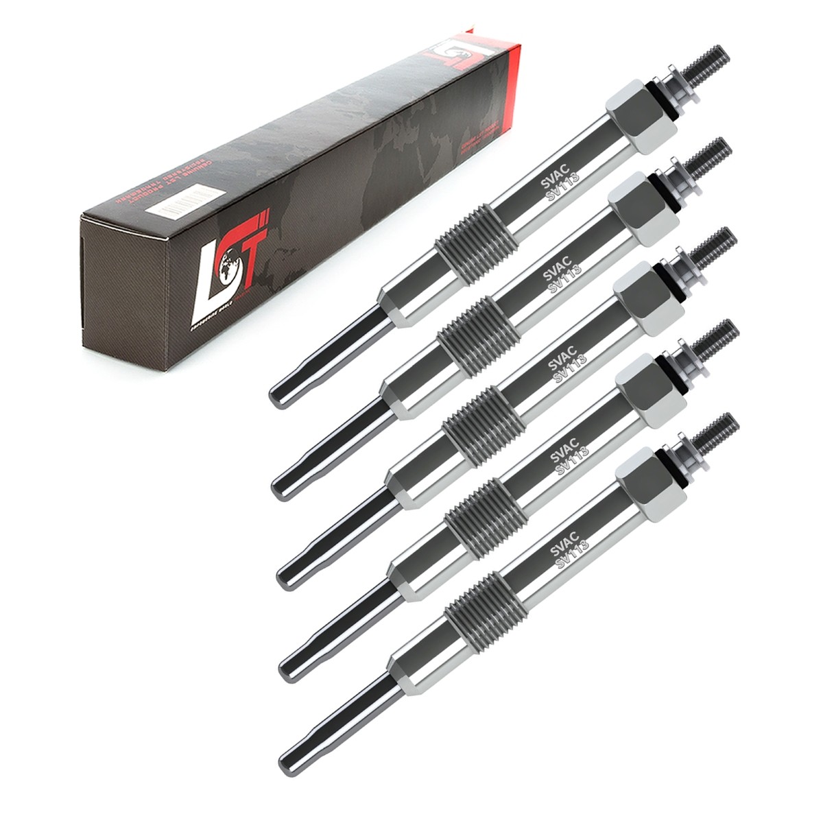 5x Glow Plugs 11 Volts for LANCIA KAPPA SW LYBRA 2.4JTD 100KW
