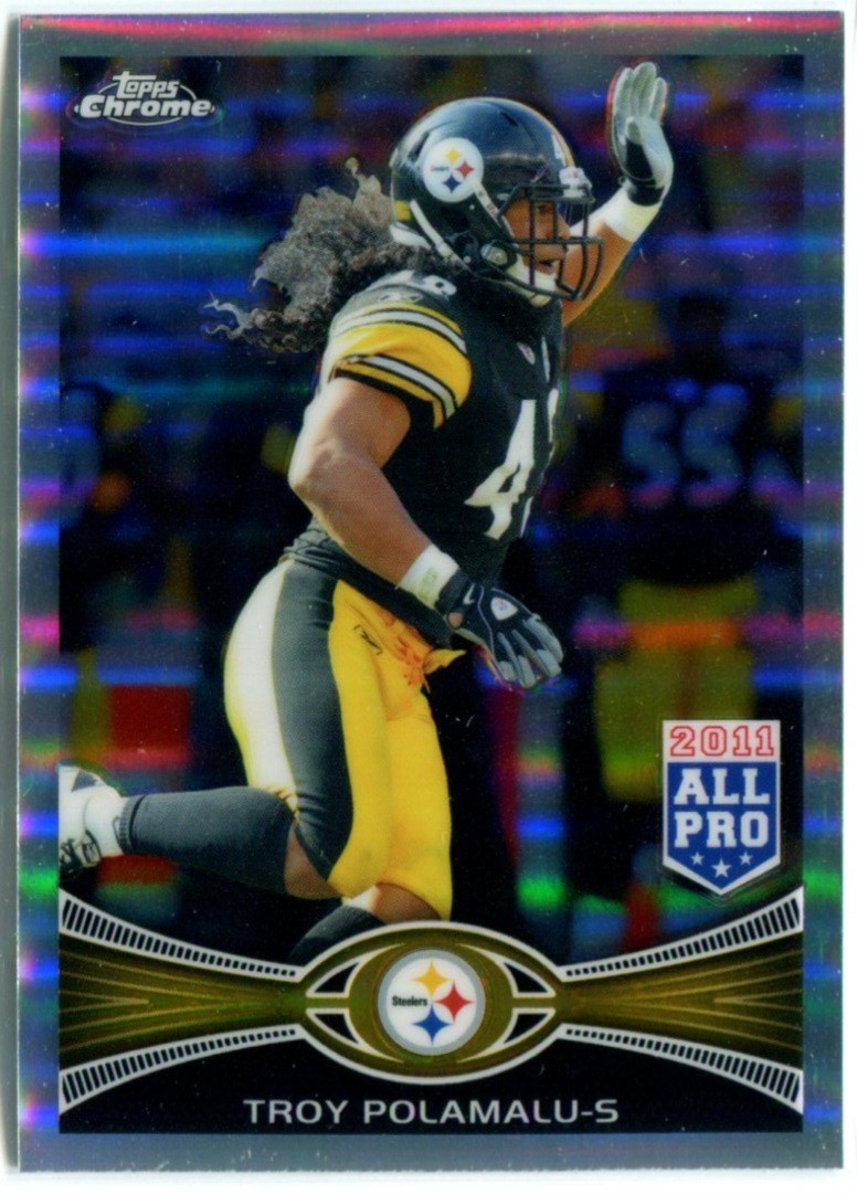 TROY POLAMALU 2012 Topps Chrome REFRACTOR Steelers #125 QTY