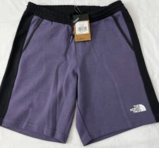 NWT THE NORTH FACE MENS MEDIUM LUNAR SLATE PURPLE/BLACK TECH SHORTS 