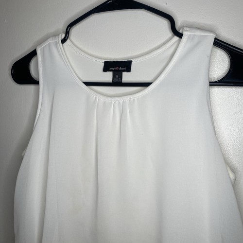 Abito Amy's Closet bambina bianco e nero fantasia taglia 16 strati trasparente - Foto 3 di 17