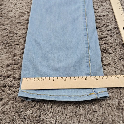 True Religion Jeans Womens 30 Straight Mid Rise Light Wash Stretch Billie 29x33 - 第 7/14 張圖片
