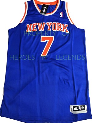 NWT-4XL CARMELO ANTHONY NY KNICKS BLUE AUTHENTIC NBA REV30 PRO CUT