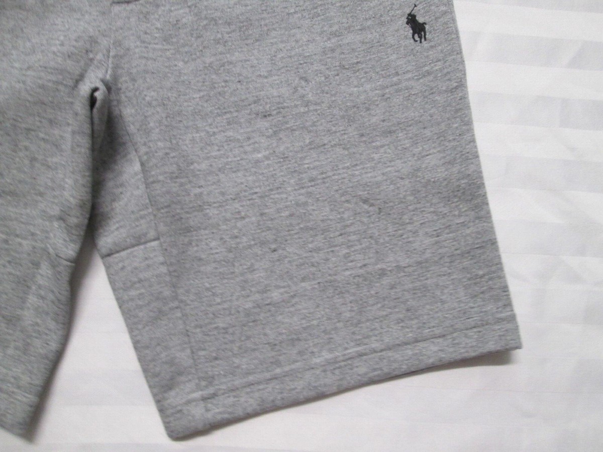 トップス remer loose dual yarn dry polo POLO RALPH LAUREN Men's Heather Grey Double-Knit Sweat