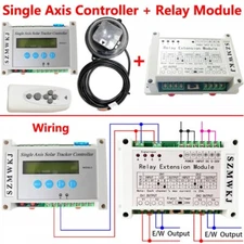 Single Axis Solar Tracker Controller W/ Relay Module for Large Current System CL