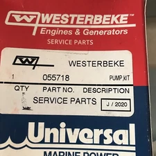 NEW OEM WESTERBEKE WATER PUMP KIT 055718 NO IMPELLER