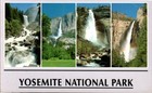 NICE VINTAGE PHOTO POSTCARD - FOUR FALLS OF YOSEMITE NATIONAL PARK  CALIFORNIA — photo 1
