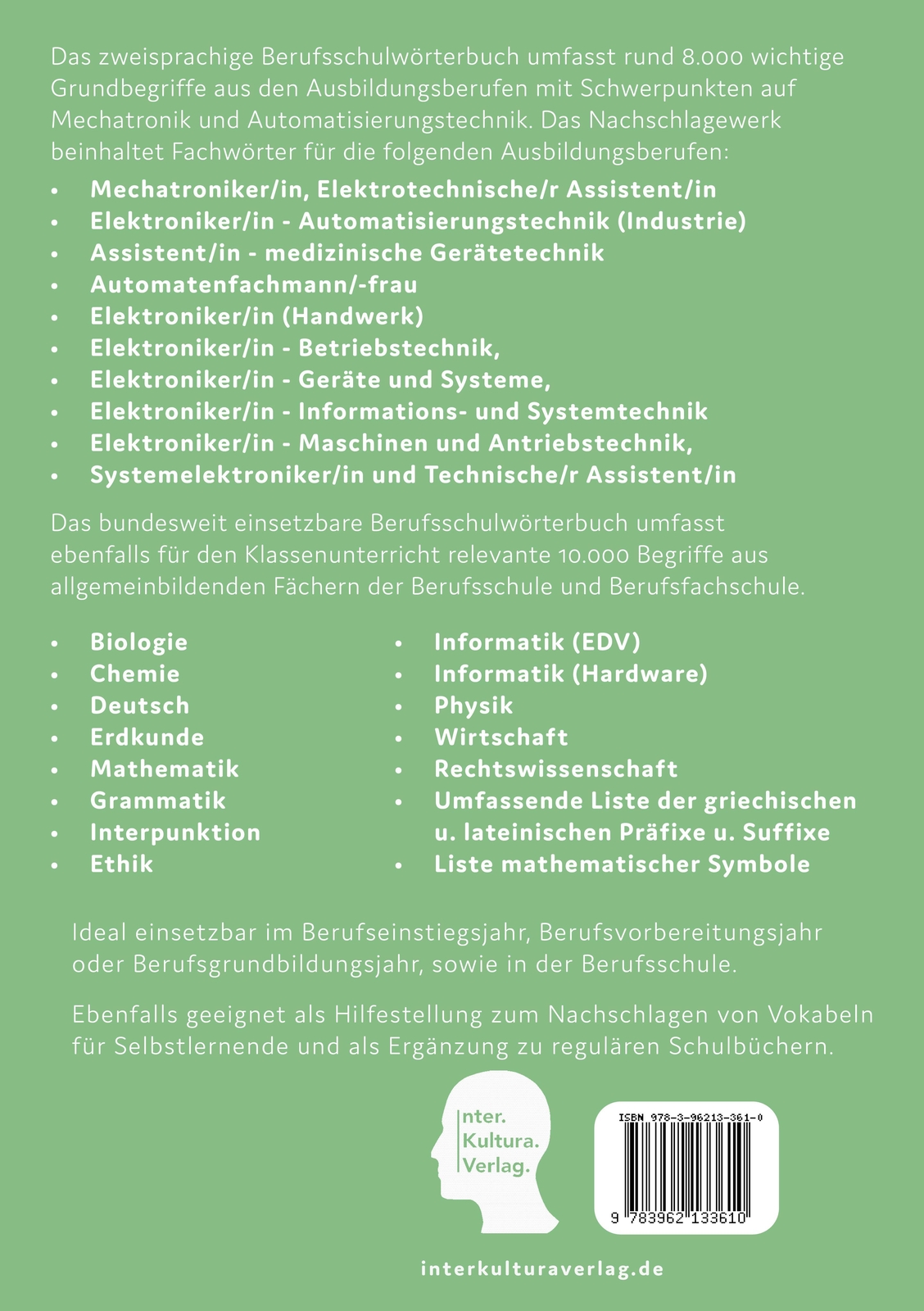 Thumbnail - Interkultura Berufschulwörterbuch Mechatronik Und