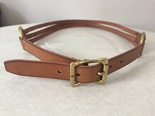 Frye Tan Brown Leather Women's Belt Ring Split Size Large
